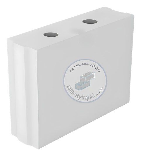 Połówka BT18 1/2 z dwoma otworami – do naroży i końcówek murów